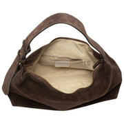Elie Beaumont Suede Slouch Bag - Chokoladebrun