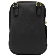 Elie Beaumont Velvet Telefontaske - Sort Chevron/Hvid