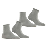 Esprit Basic Pure 2 Pack Short Socks - Light Grey