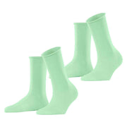 Esprit Basic Pure 2 Pack Socks - After Eight Green