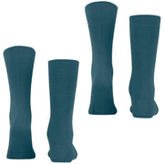 Esprit Basic Uni 2 Pack Socks - Peacock Blue