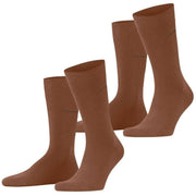 Esprit Basic Uni 2 Pack Socks - Rosewood Brown