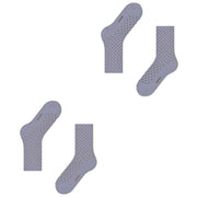 Esprit Fine Dot 2 Pack Socks - Blue Fog