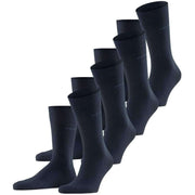 Esprit Solid 4 Pack Socks - Marine Navy