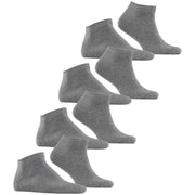 Esprit Solid Sneaker 4 Pack Socks - Light Grey Mel