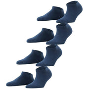 Esprit Solid Sneaker 4 Pack Socks - Marine Navy