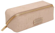 Alice Wheeler London Kensington Small Ruskind Train Case - Mink Cream