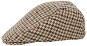 Dents Blashford Tweed Flat Cap - Brun
