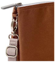 Roka Carnaby XL Genbrugt lærreds Crossbody-taske - Cinnamon Brown