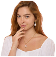 Pearls of the Orient Keishi Large Pearl Pendant halskæde - guld/hvid