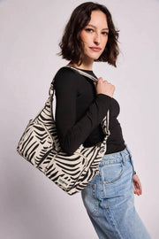 Hindbag Emile Multi Pocket Skuldertaske - Tiger Ecru