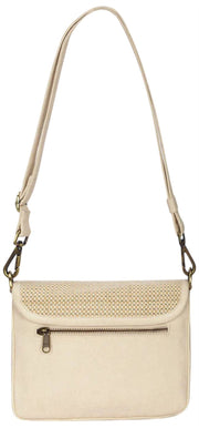 Hindbag Margault Woven Skuldertaske - Nude Beige