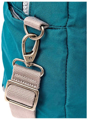 Roka Gatwick lille genbrugslærred Duffeltaske - Deep Teal Blue