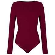Falke Daily Bateau Brief Bodysuit - Chianti Rød