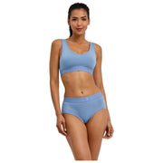 Falke Daily Comfort Print 2-Pak Bustier Bralette - Beige/Blå