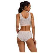 Falke Daily Comfort Print 2-Pak Bustier Bralette - Beige/Blå