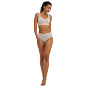 Falke Daily Comfort Print 2-Pak Bustier Bralette - Beige/Blå