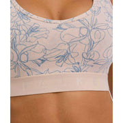 Falke Daily Comfort Print 2-Pak Bustier Bralette - Beige/Blå