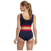 Falke Daily Comfort Print 2-Pak Bustier Bralette - Sort/Rød
