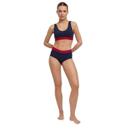 Falke Daily Comfort Print 2-Pak Bustier Bralette - Sort/Rød