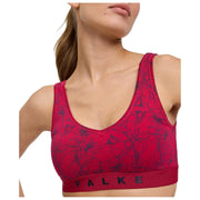 Falke Daily Comfort Print 2-Pak Bustier Bralette - Sort/Rød