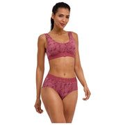 Falke Daily Comfort Print 2-Pack Bustier Bralette - Rød
