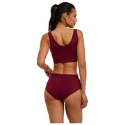 Falke Daily Comfort Print 2-Pack Bustier Bralette - Rød