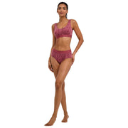 Falke Daily Comfort Print 2-Pack Bustier Bralette - Rød