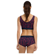Falke Daily Comfort Print 2-Pak Bustier Bralette - Rød/Sort