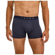 Falke Daily Comfort Printed 2-Pack Boxer Brief - Marineblå
