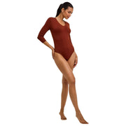 Falke Daily Phython String Bodysuit - Mink Brown