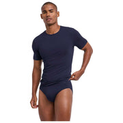 Falke Daily Seamless T-shirt med rund hals - Midnight Navy