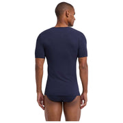 Falke Daily Seamless V-hals T-Shirt - Midnight Navy