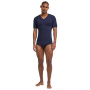 Falke Daily Seamless V-hals T-Shirt - Midnight Navy