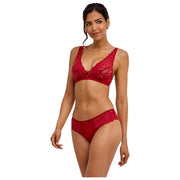 Falke Delicate Touch Triangle Bralette - Ventimiglia Rød