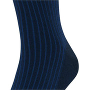 Falke Oxford Stripe Knee High Socks - Space Blue