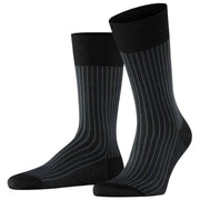 Falke Oxford Stripe Socks - Black Mix