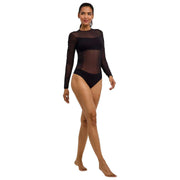Falke Privat Censureret String Bodysuit - Sort
