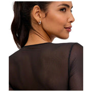 Falke Private Sheer Lines String Bodysuit - Sort