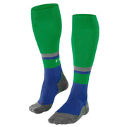 Falke RU Compression Energy Running Knee-High W2 Socks - Green/Blue