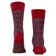 Falke Sensitive Mapped Line Socks - Passion Red