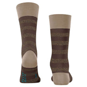 Falke Sensitive Mapped Line Socks - Sesame brown