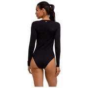 Falke Timeless Cotton Crew Brief Bodysuit - Sort