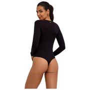 Falke Timeless Cotton Crew String Bodysuit - Sort
