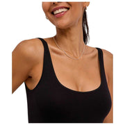 Falke Timeless Cotton Tank String Bodysuit - Sort