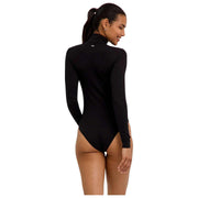 Falke Timeless Cotton Turtle-Neck Brief Bodysuit - Sort