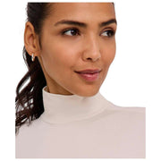 Falke Timeless Cotton Turtle-Neck Brief Bodysuit - Pearl White