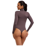 Falke Timeless Bomuld Turtle-Neck String Bodysuit - Iron Grey