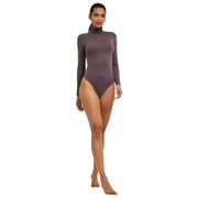 Falke Timeless Bomuld Turtle-Neck String Bodysuit - Iron Grey