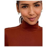 Falke Timeless Cotton Turtle-Neck String Bodysuit - Mink Brown